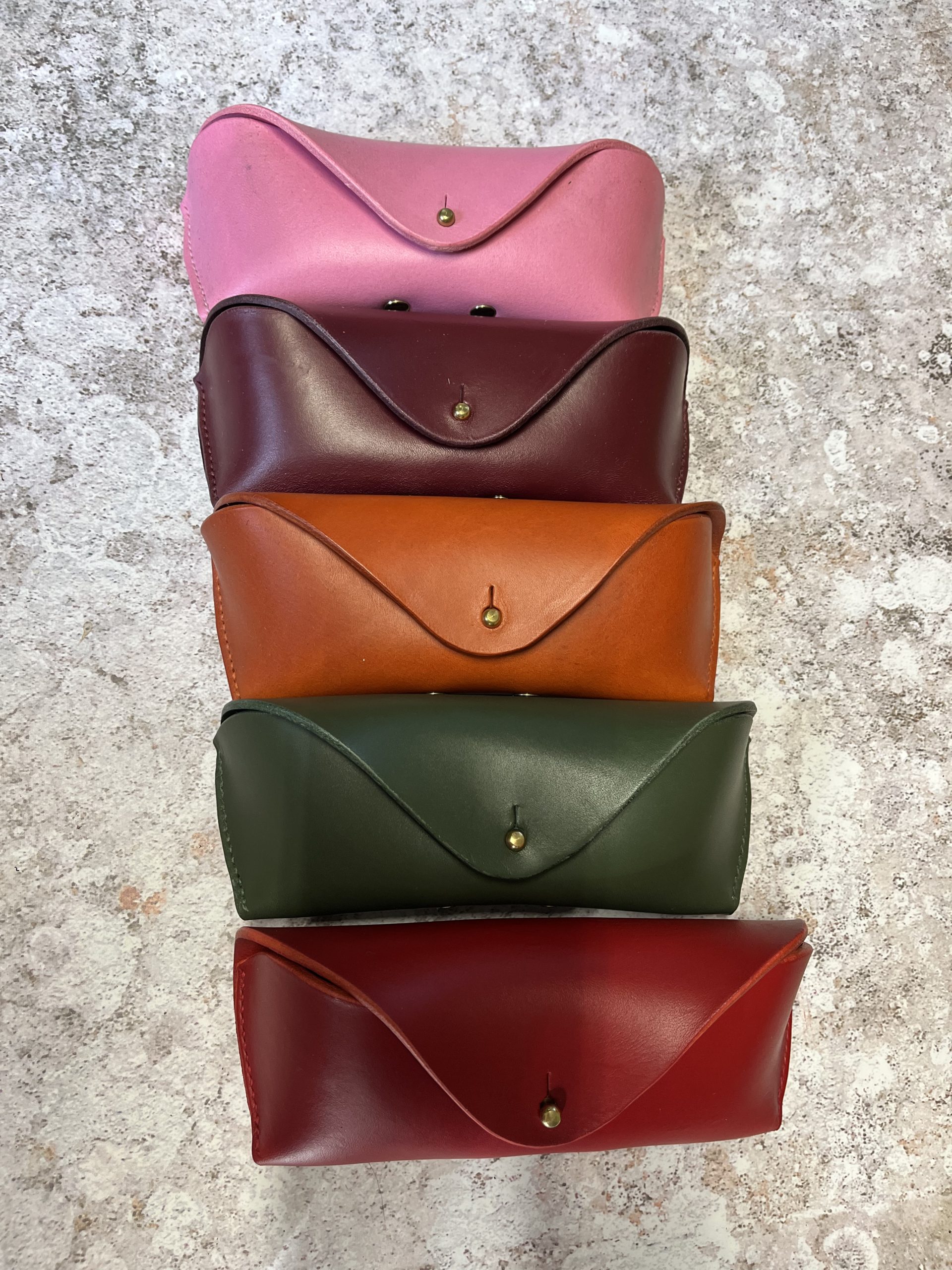 Leather glasses case
